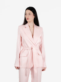 Blazer con fusciacca cangiante rosa