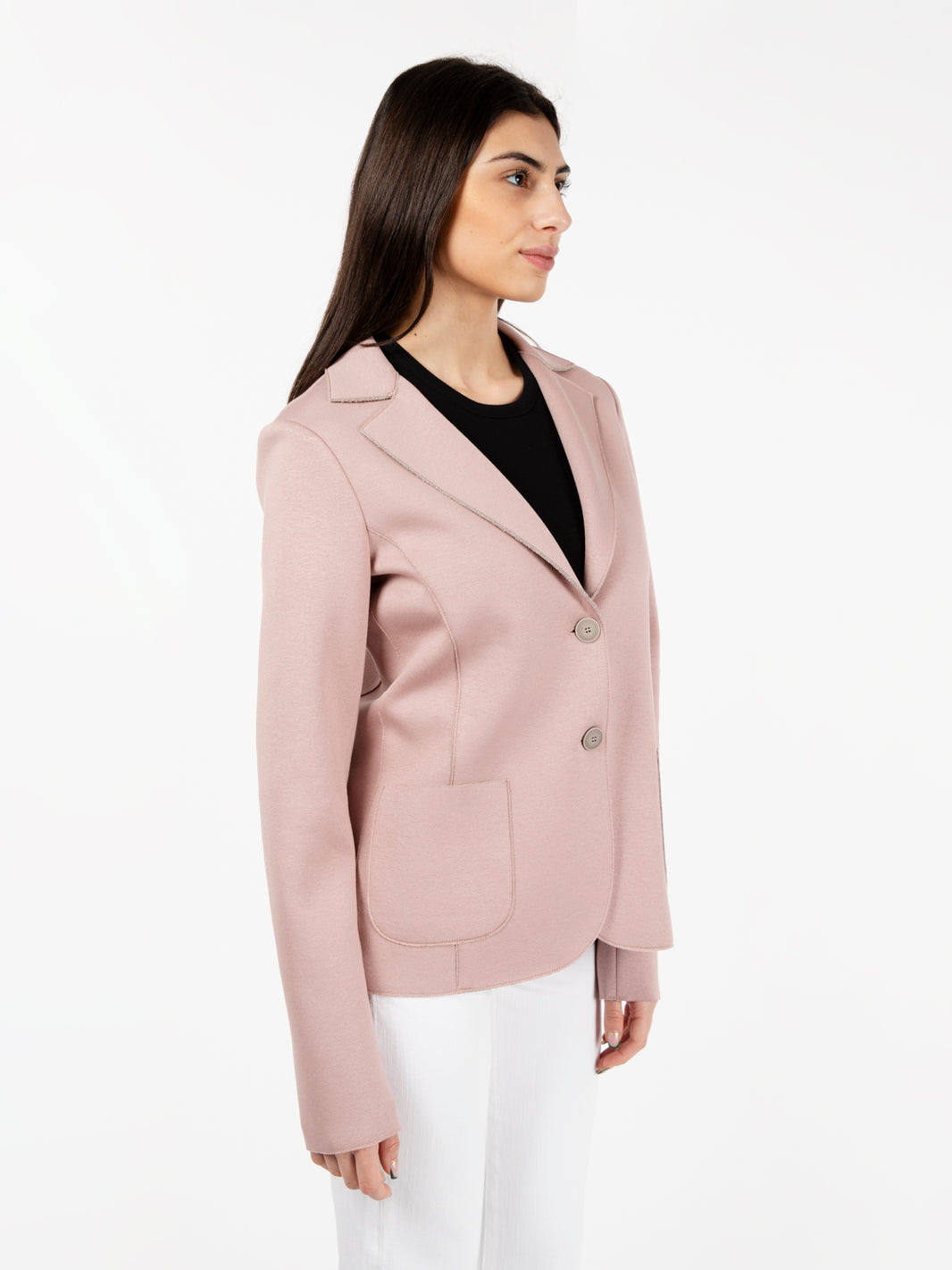 Blazer doppiato rosa