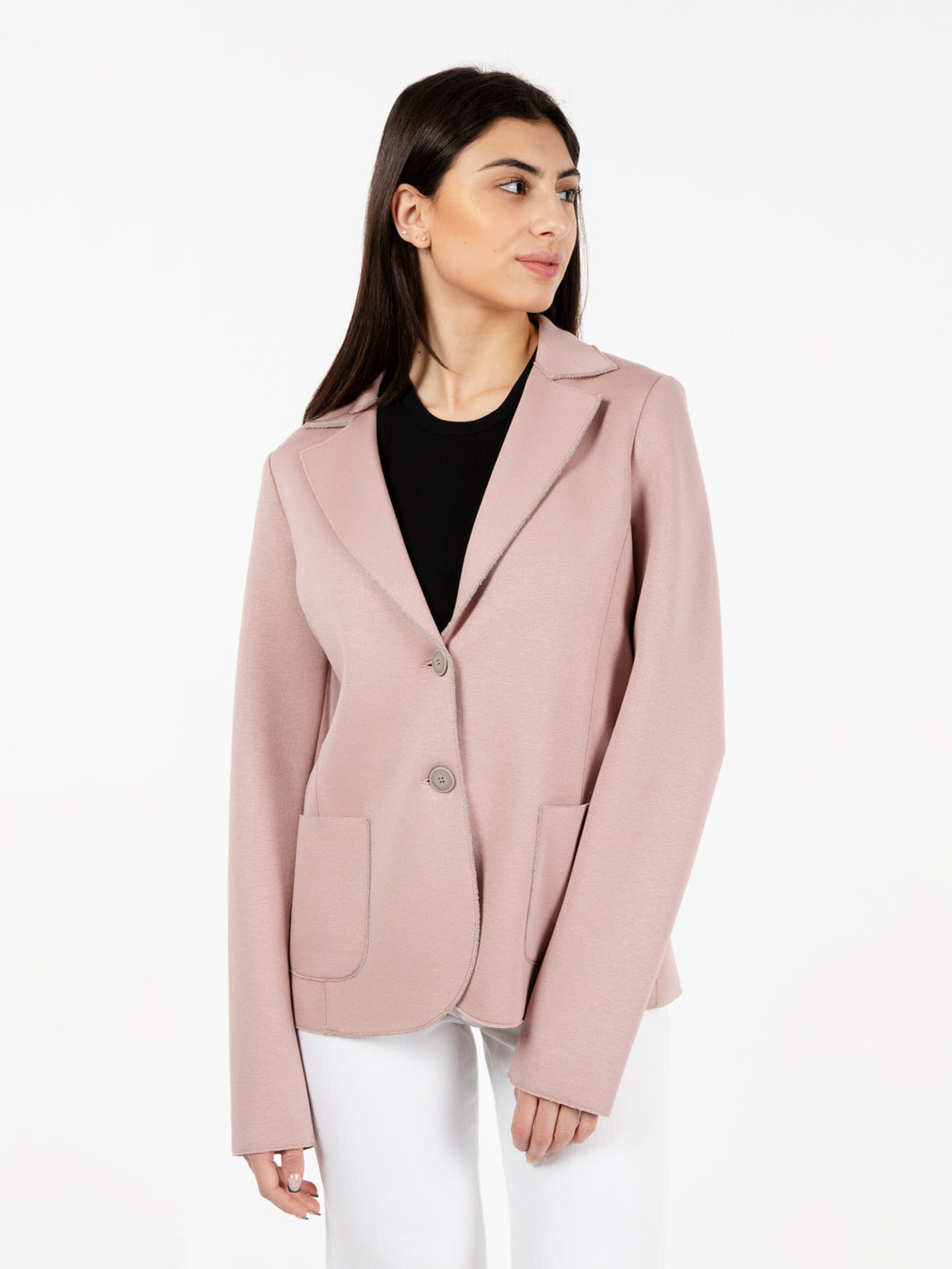 Blazer doppiato rosa