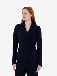 Blazer doppiopetto corta blu