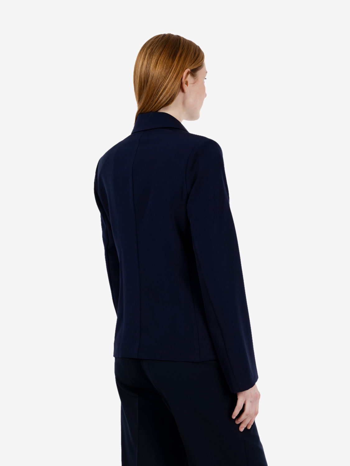 Blazer doppiopetto corta blu