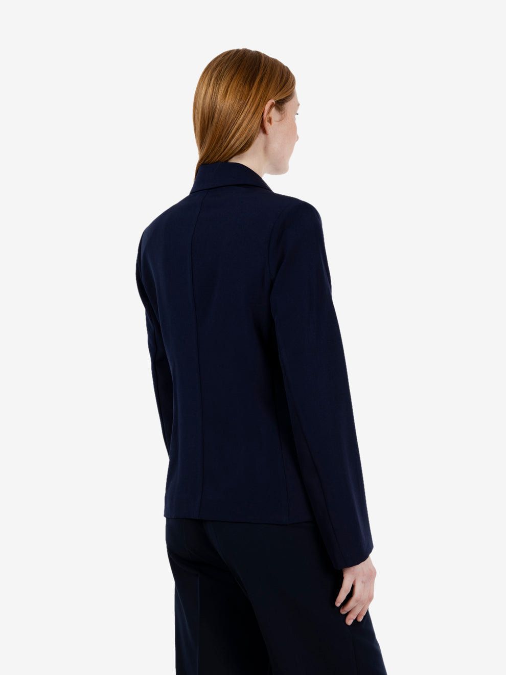 Blazer doppiopetto corta blu