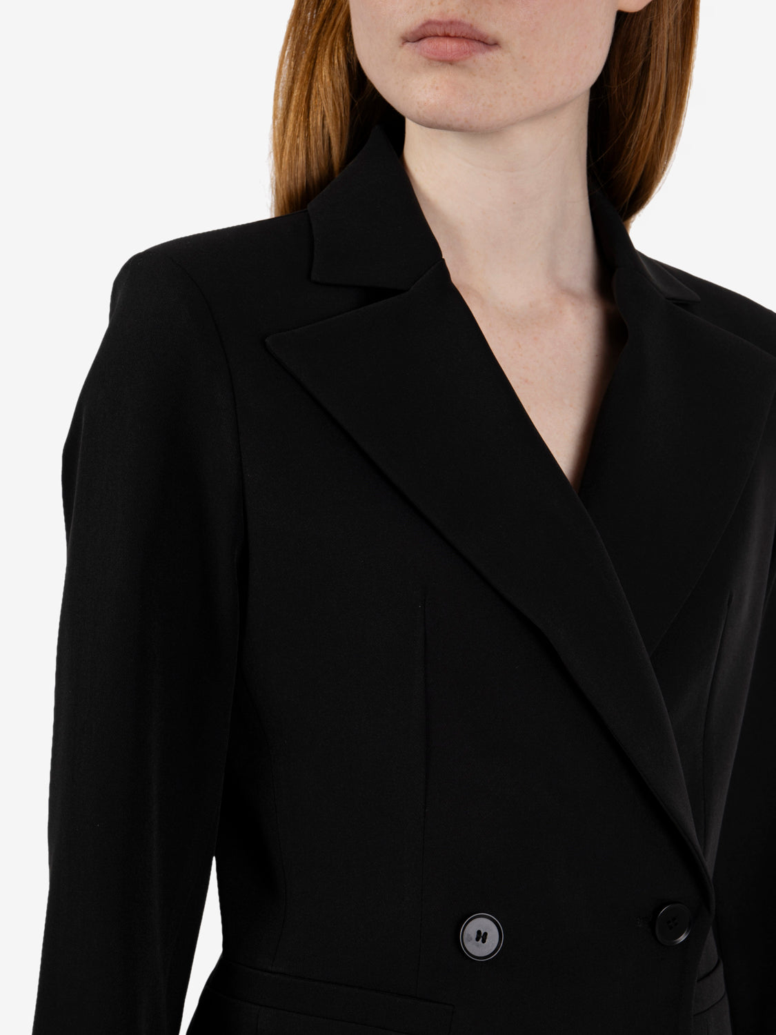 Blazer doppiopetto corta nero