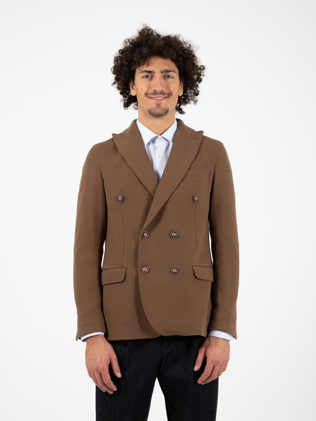 Blazer doppiopetto Impact fango