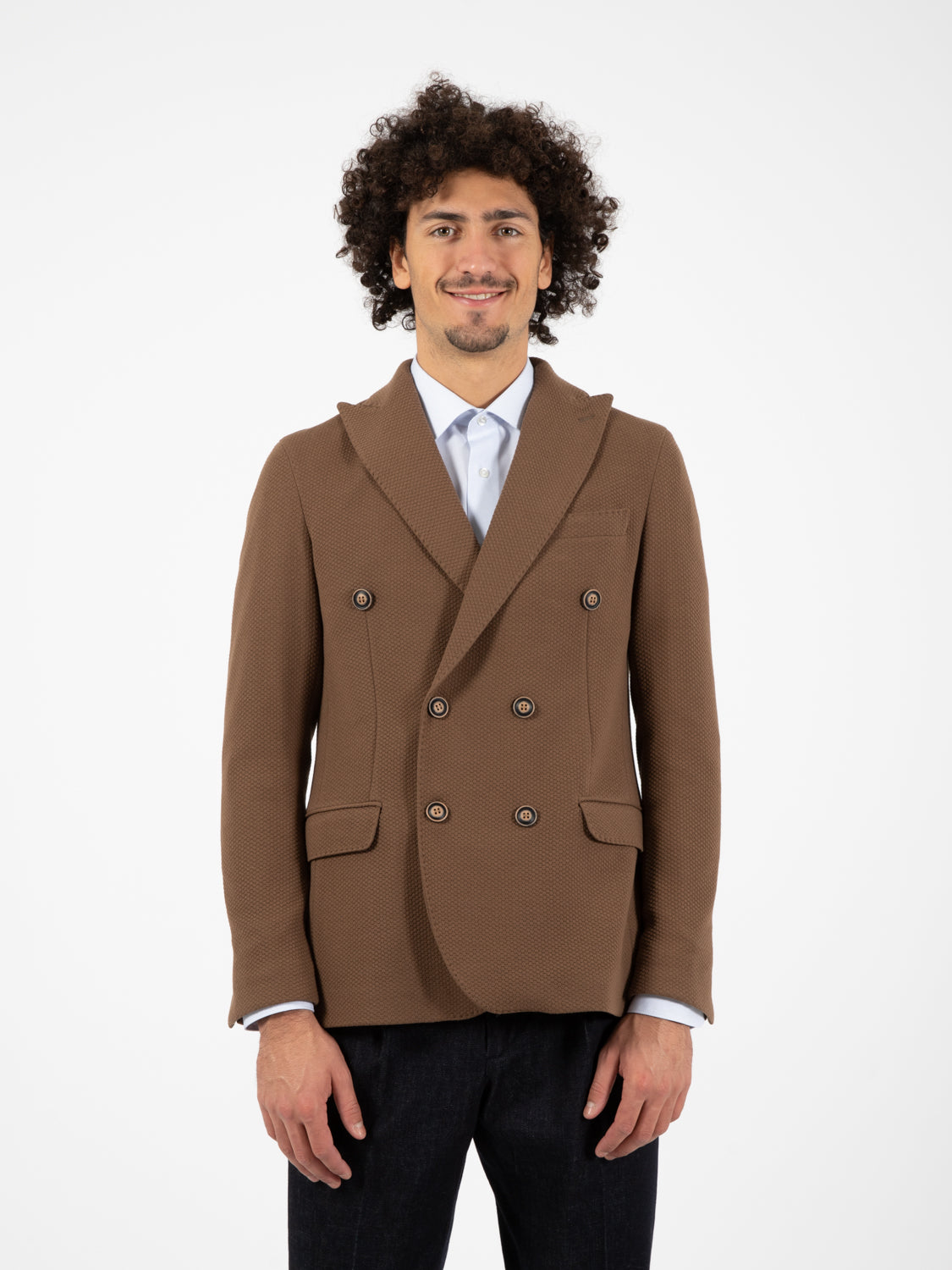 Blazer doppiopetto Impact fango