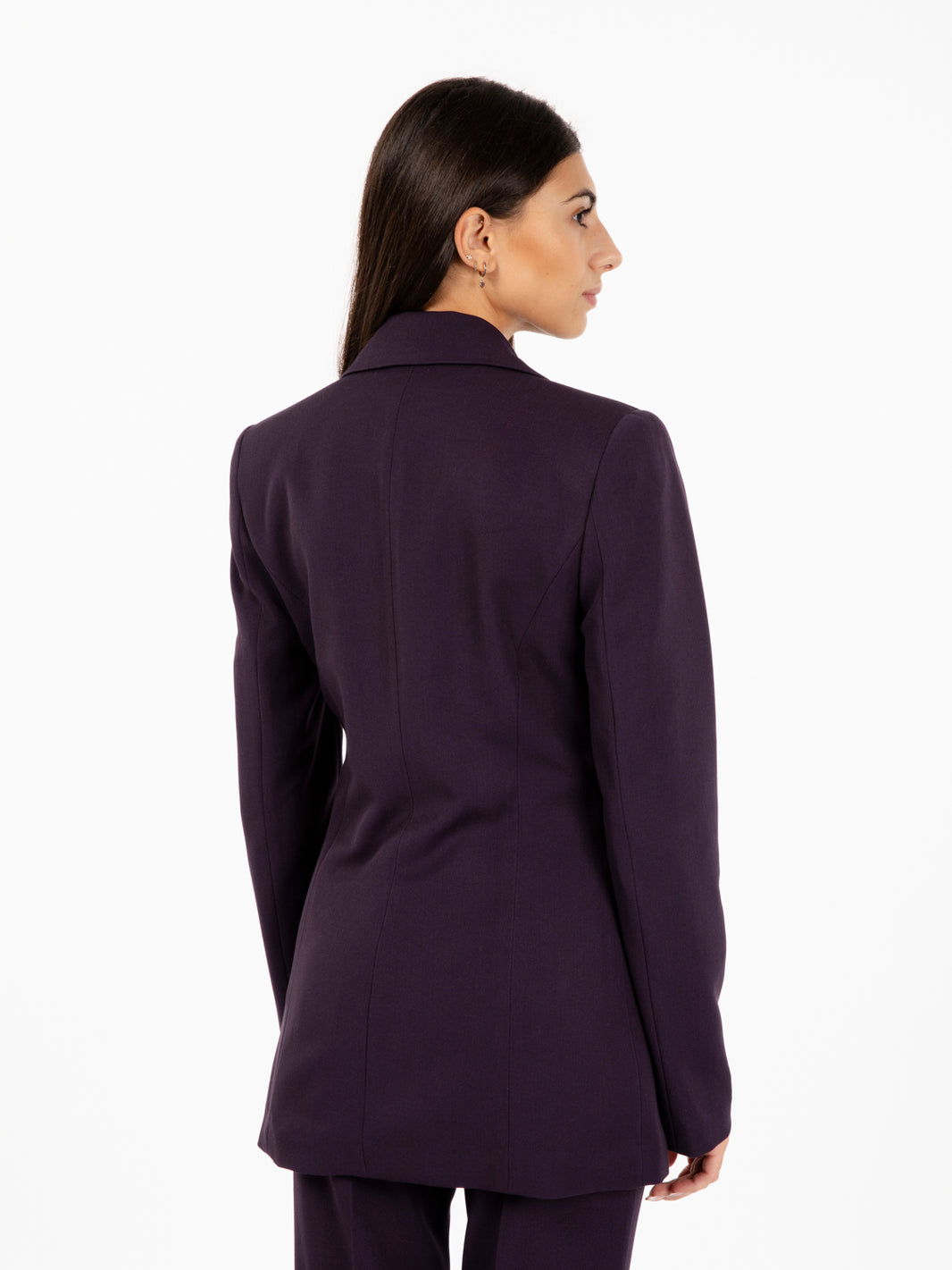 Blazer doppiopetto melanzana