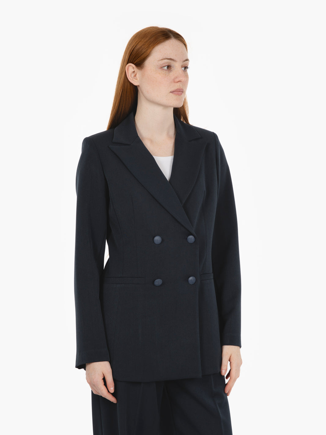 Blazer doppiopetto sfoderato blu