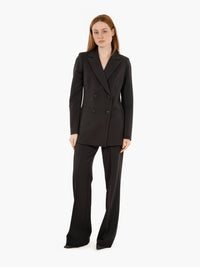 Blazer doppiopetto sfoderato nero