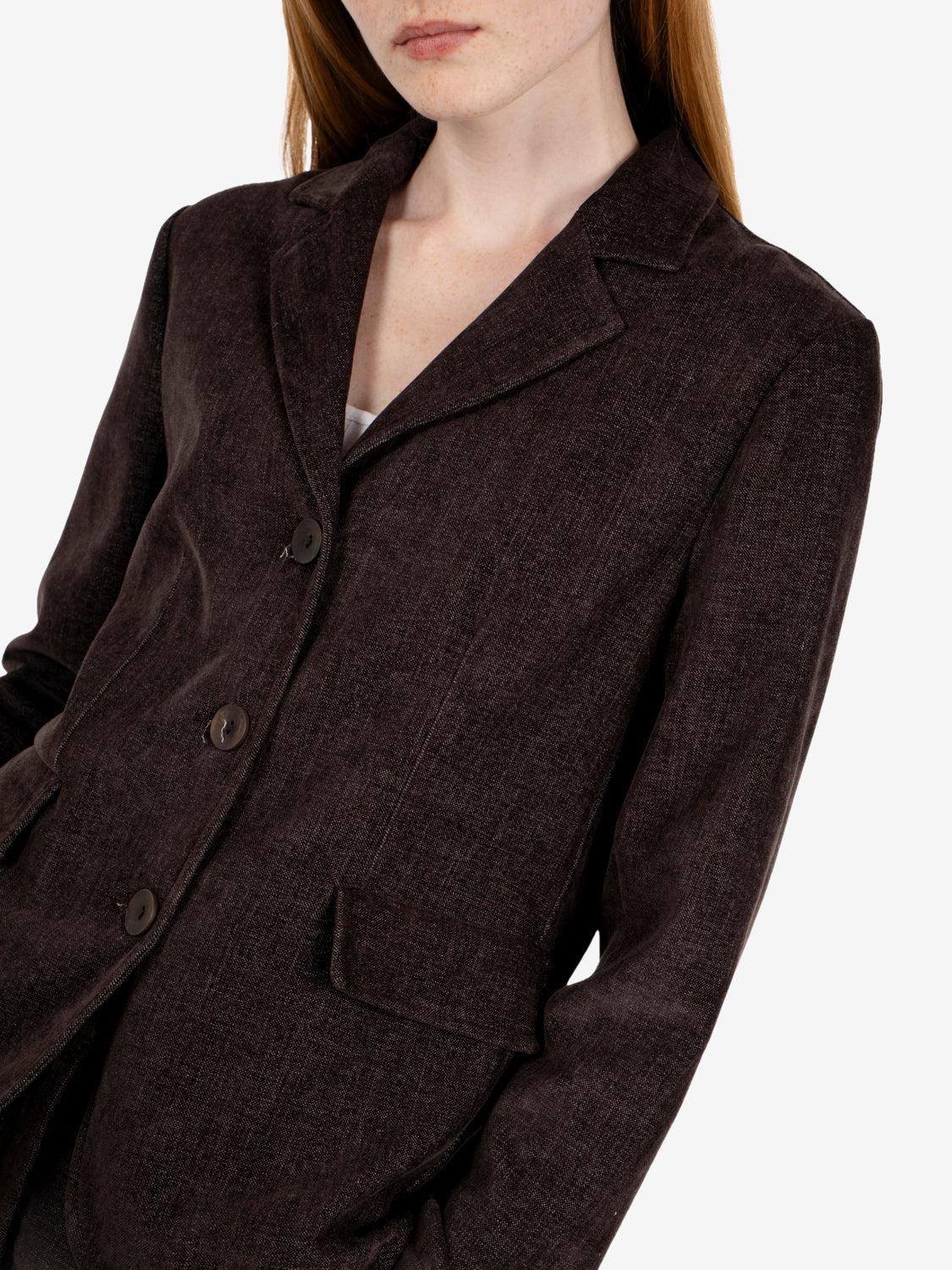 Blazer in ciniglia marrone
