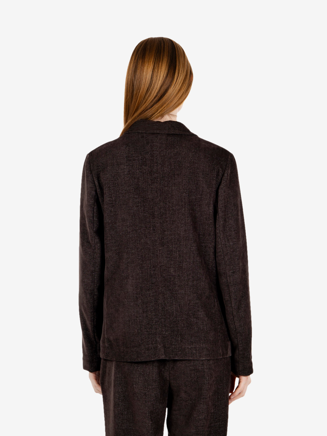 Blazer in ciniglia marrone