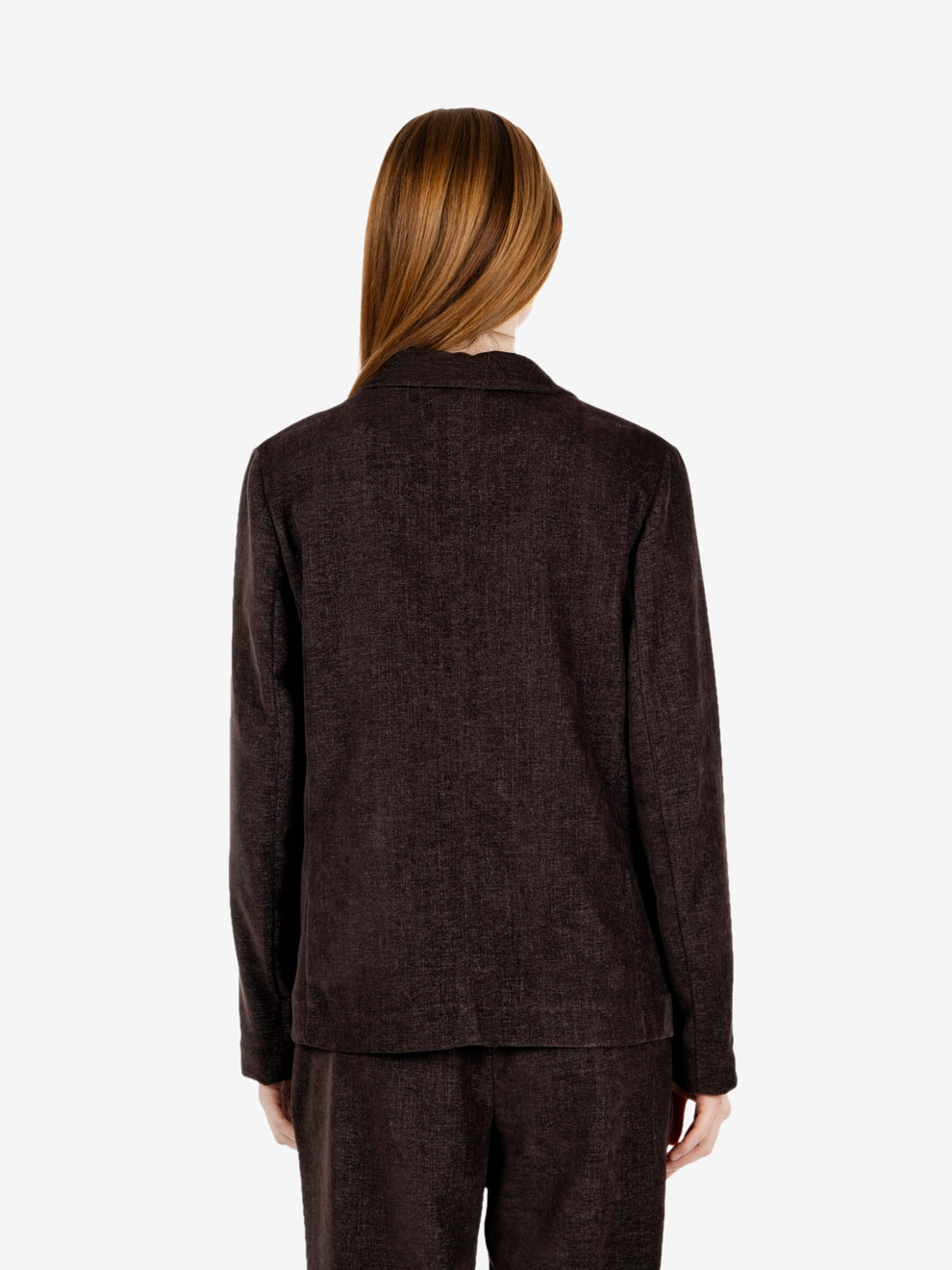 Blazer in ciniglia marrone