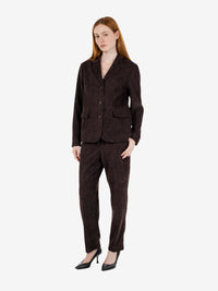 Blazer in ciniglia marrone