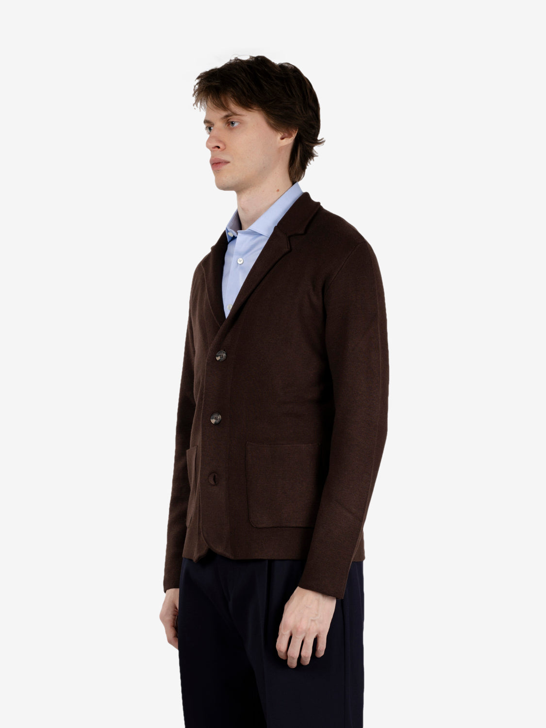 BLAZER 3 BUTTONS IN FONDENTE KNIT 6005226_623