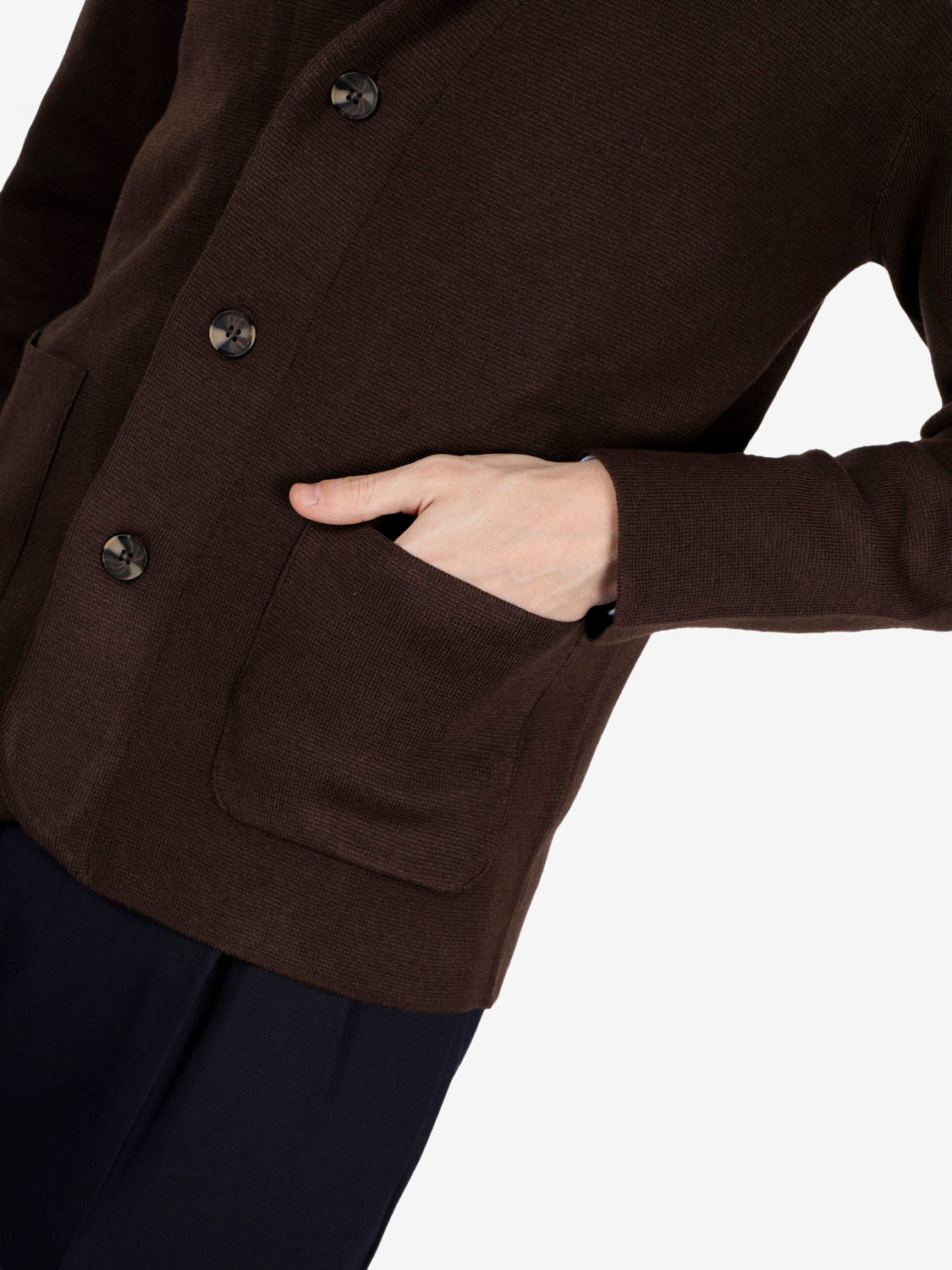 BLAZER 3 BUTTONS IN FONDENTE KNIT 6005226_623