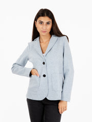 STIMM - Blazer in panno azzurro