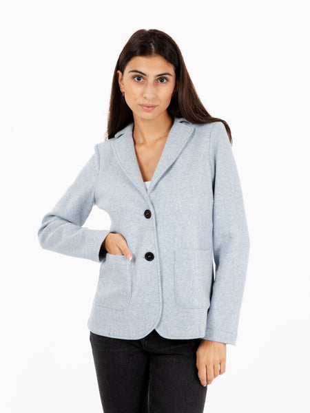 Blazer in panno azzurro