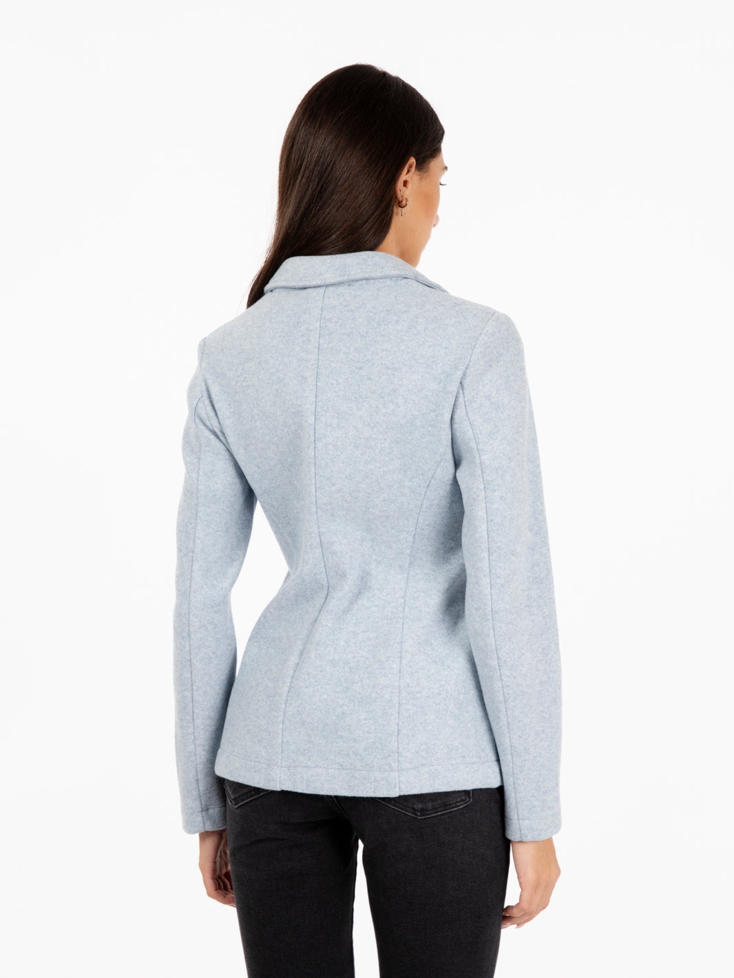 Blazer in panno azzurro