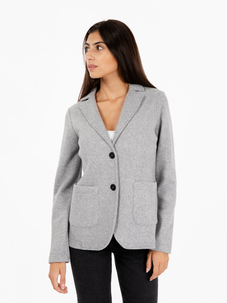 STIMM - Blazer in panno grigio