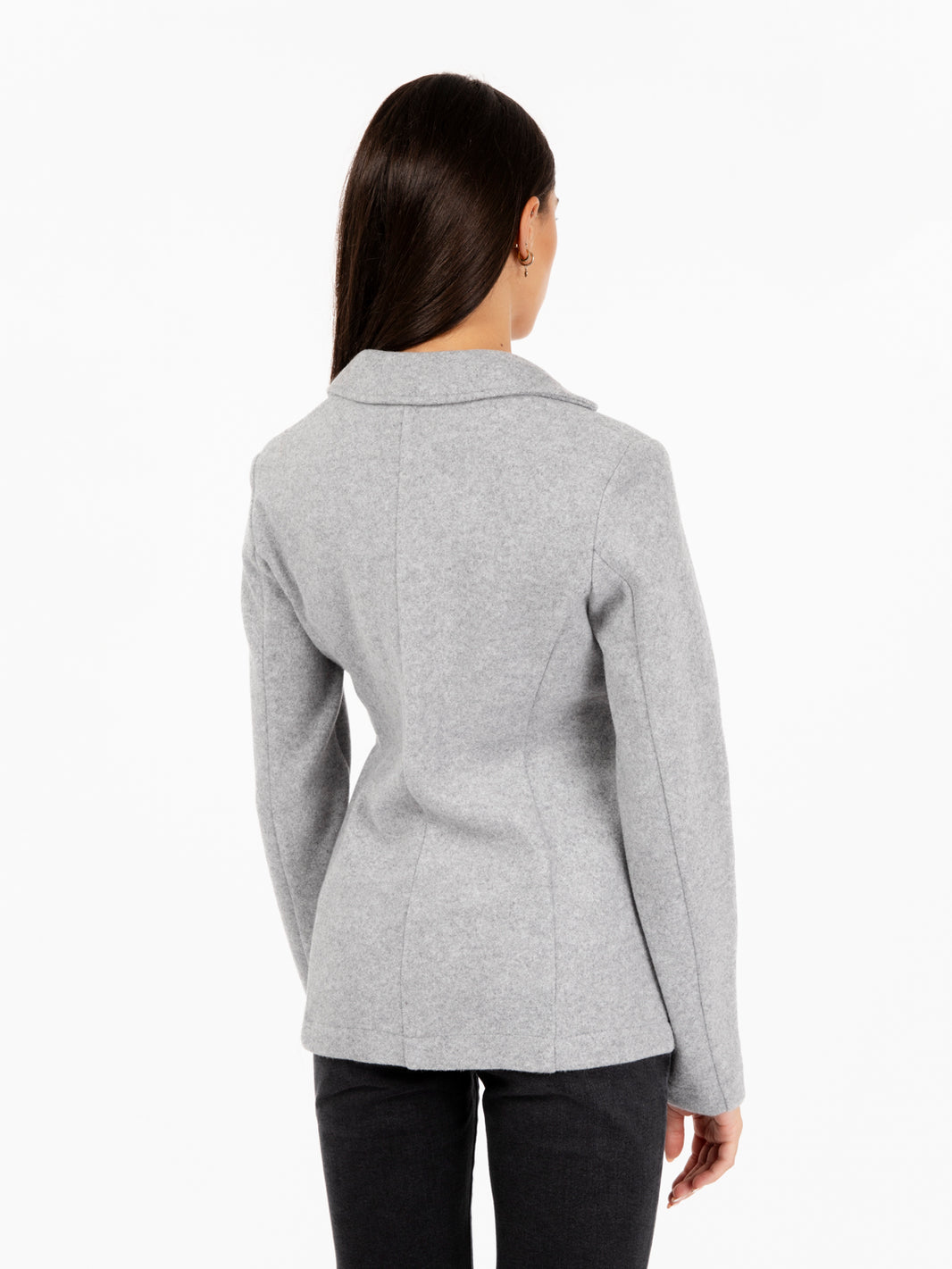 Blazer in panno grigio