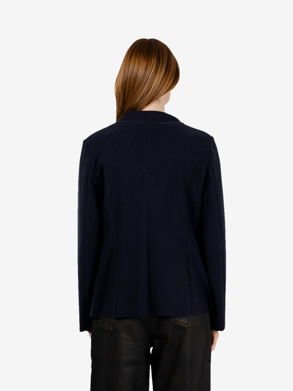 Blazer in tela lana blu