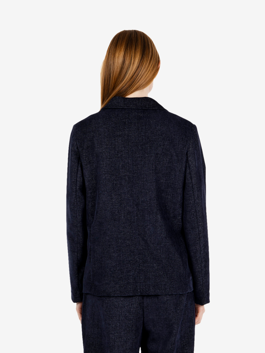 Blazer in ciniglia blu