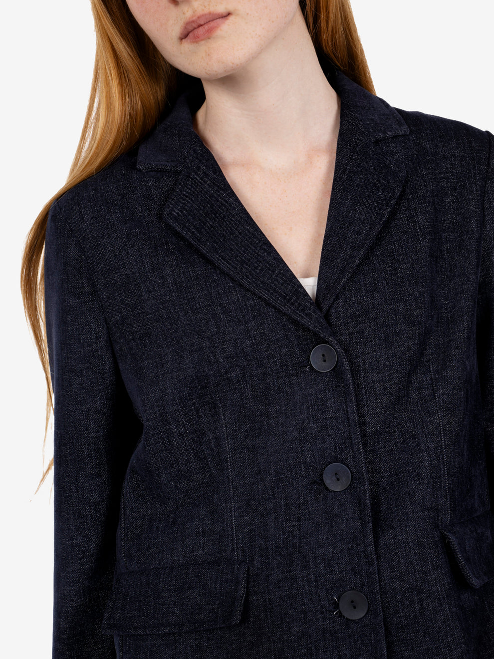Blazer in ciniglia blu