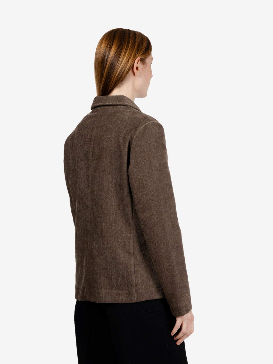 Blazer in velluto mud