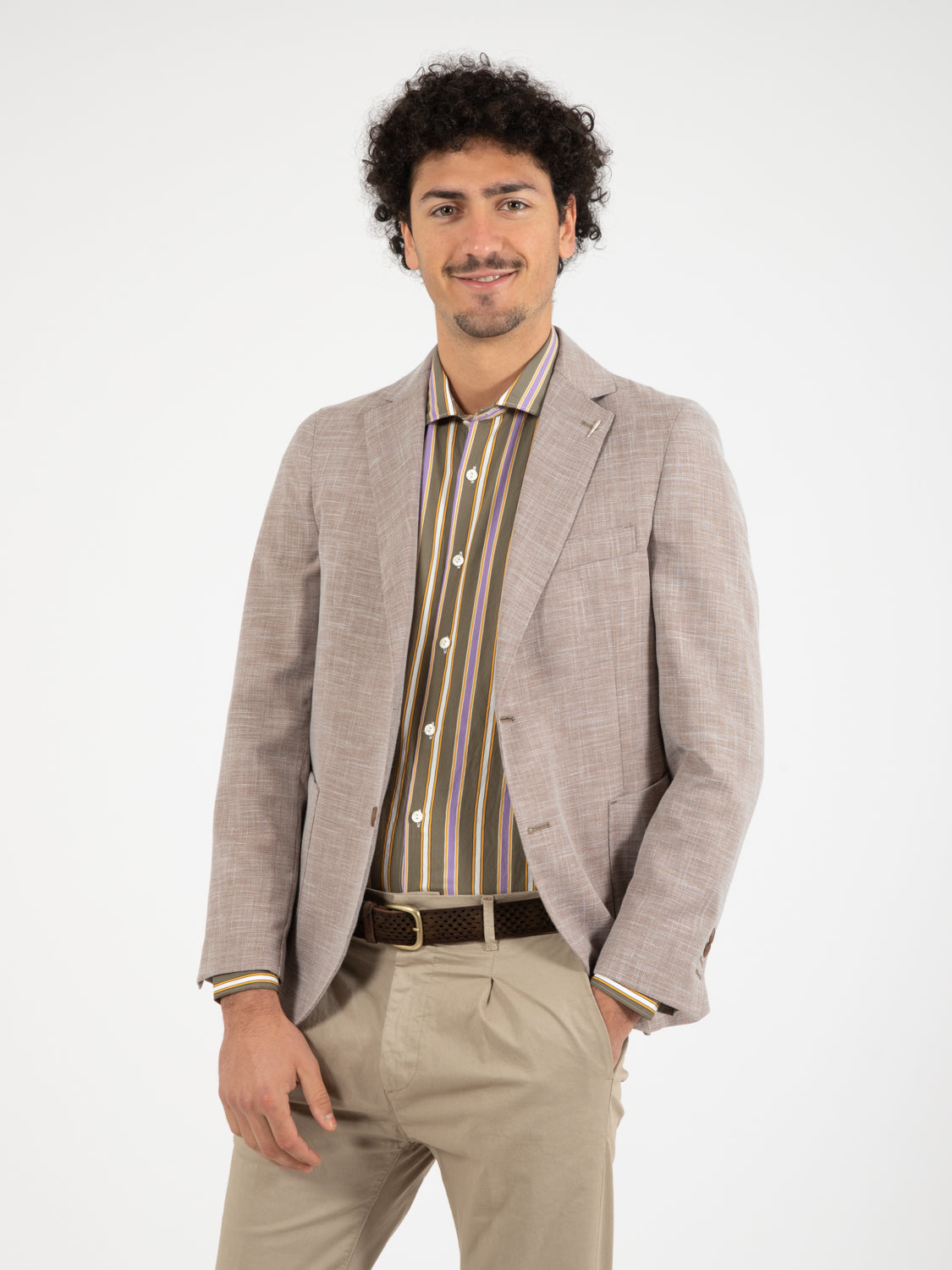 Blazer Pera fango mélange