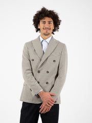 STIMM - Blazer pied de poule doppiopetto grigio