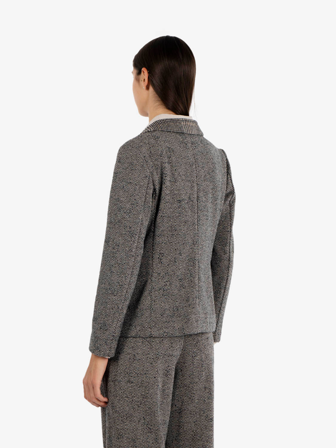 Black houndstooth blazer