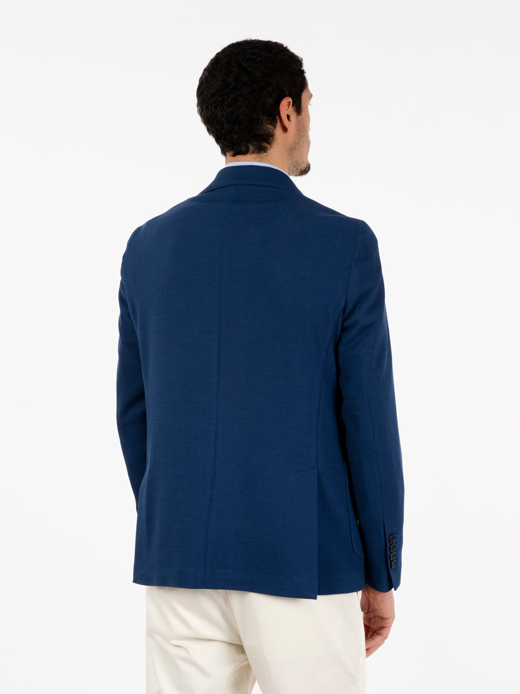 Blazer piquet Italo blu