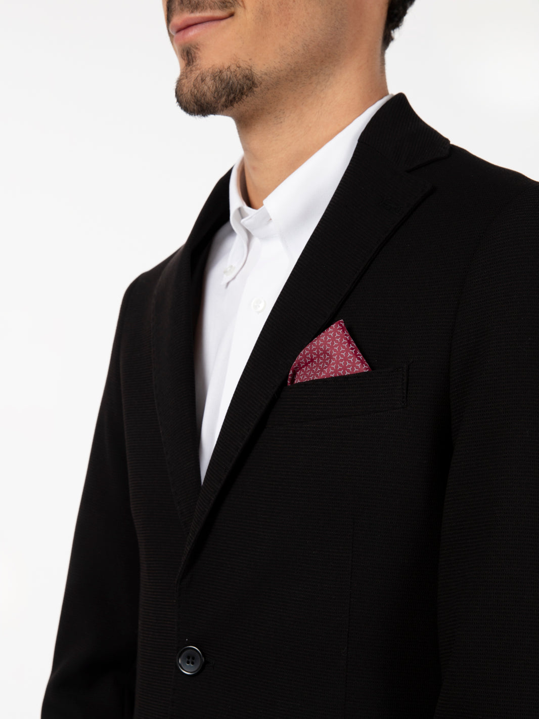 Blazer piquet Italo nero