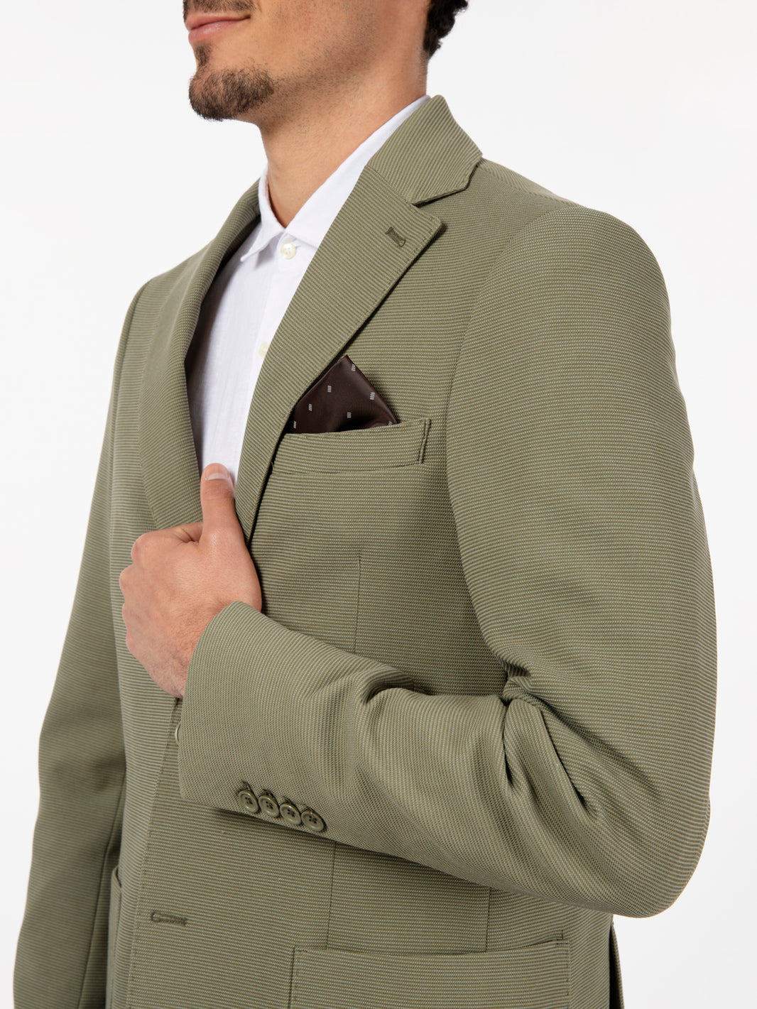 Blazer piquet Italo salvia