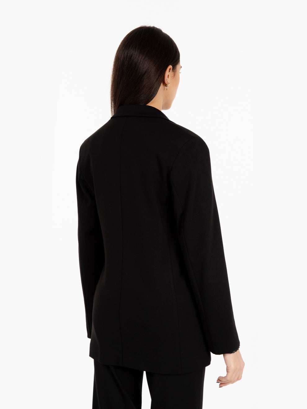 Blazer punto milano nero