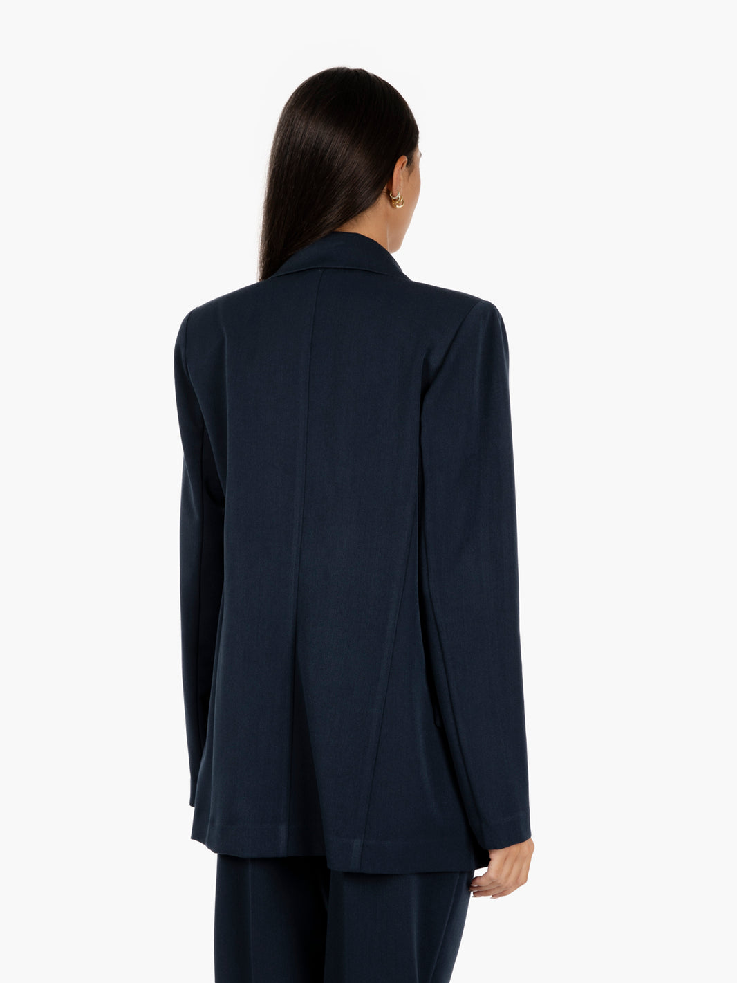 Blazer senza bottoni blu