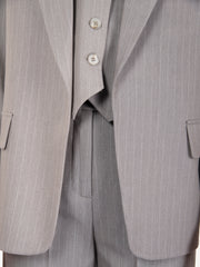 STIMM - Blazer senza bottoni grigio gessato