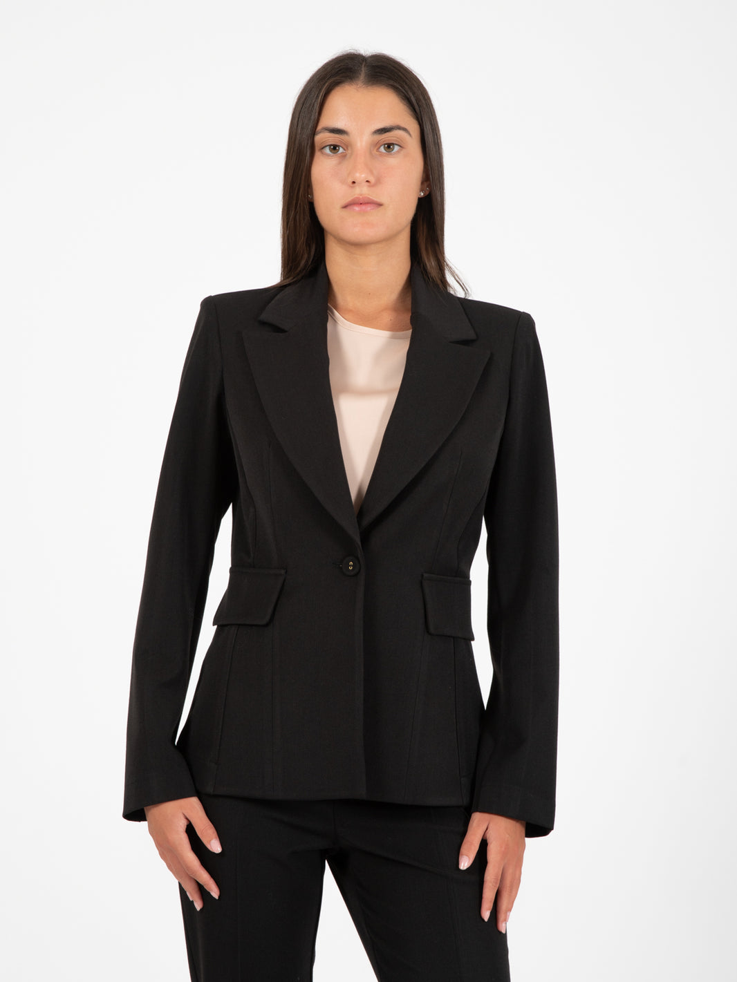 Blazer sfiancato nero