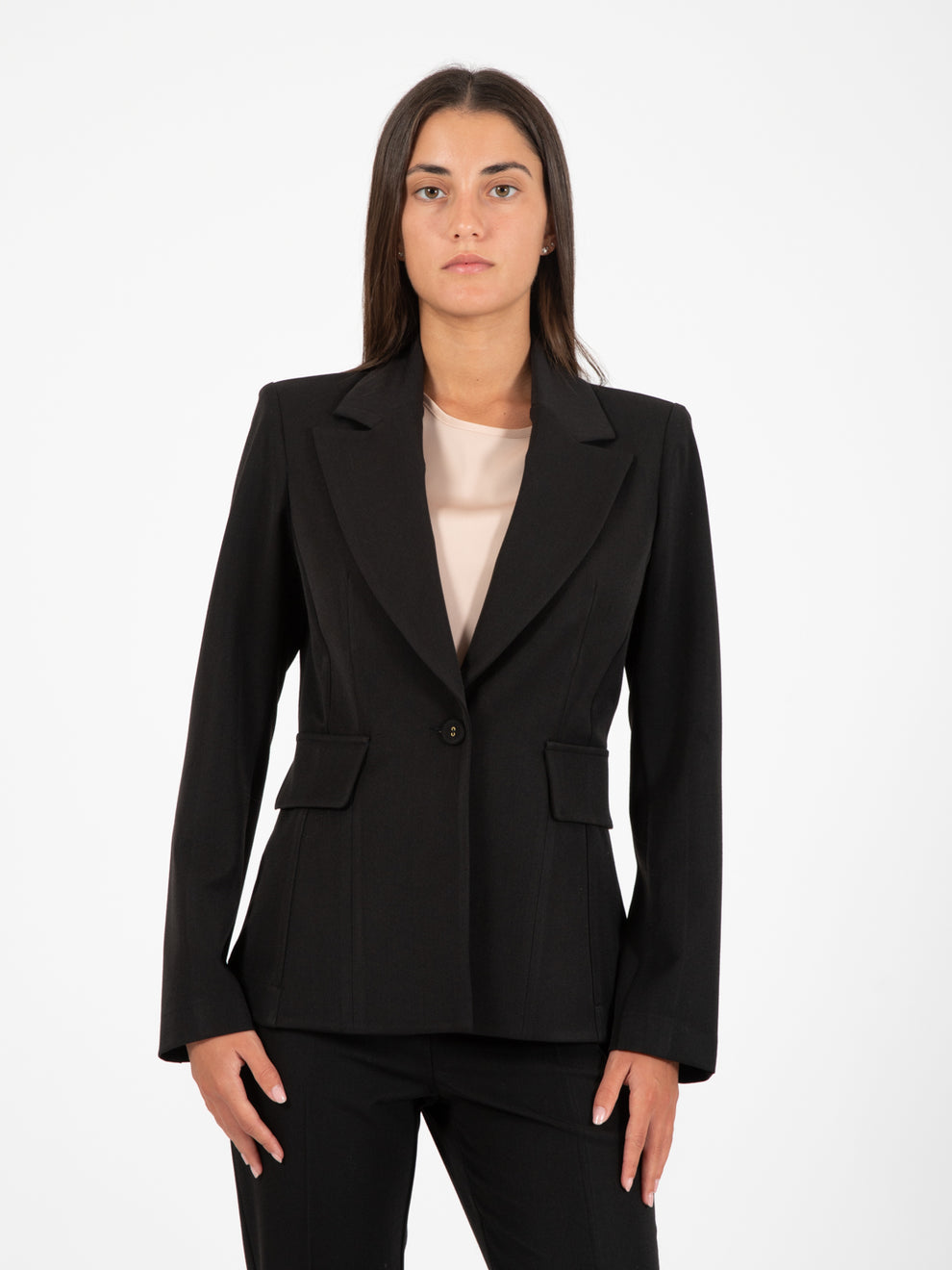 Blazer sfiancato nero