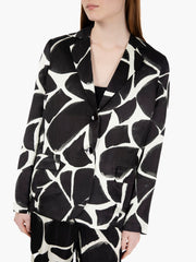 STIMM - Blazer sfoderato bianco / nero