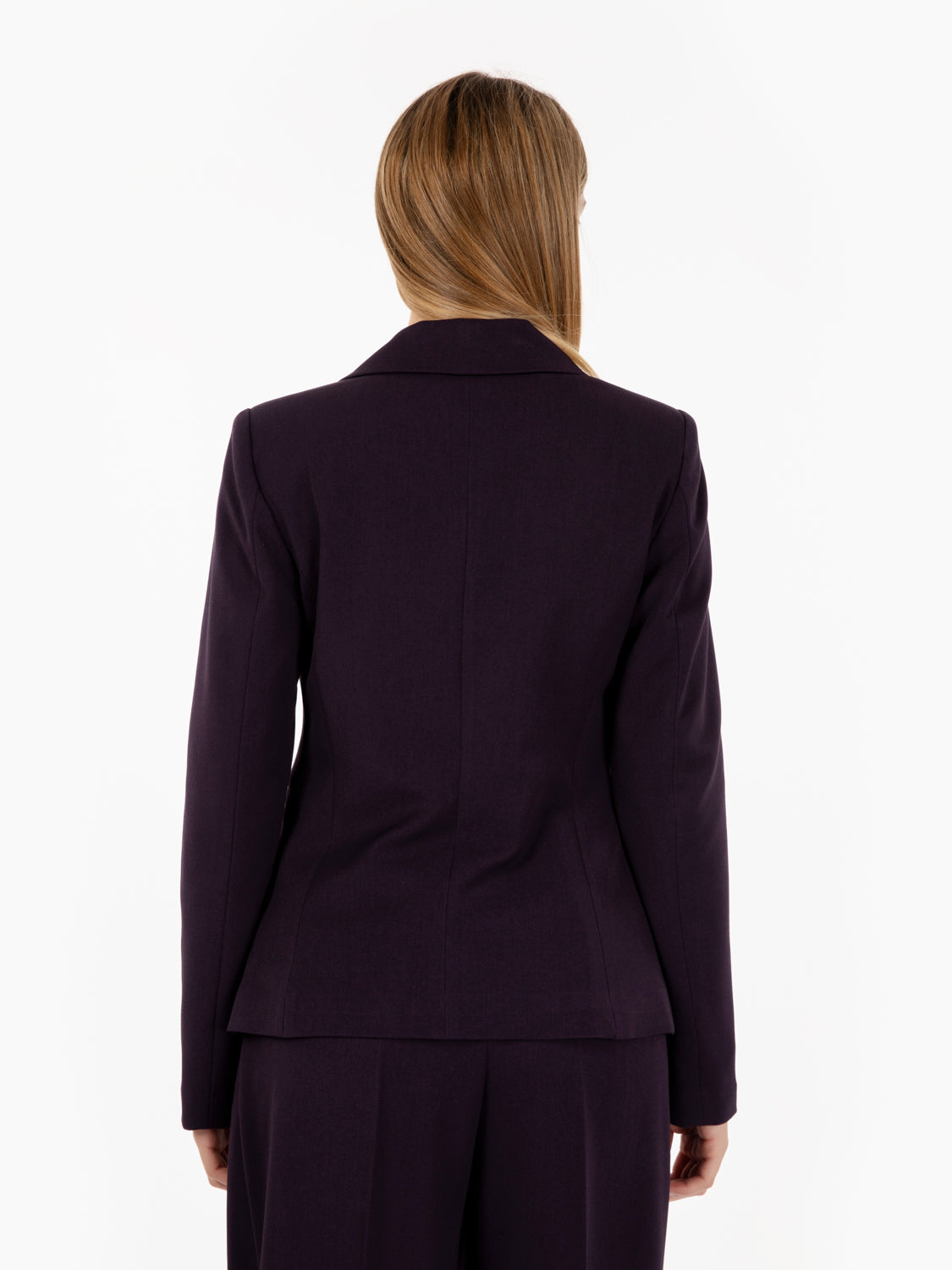Blazer slim fit Kasha grigio melanzana