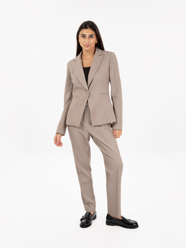 STIMM - Blazer slim fit Kasha grigio