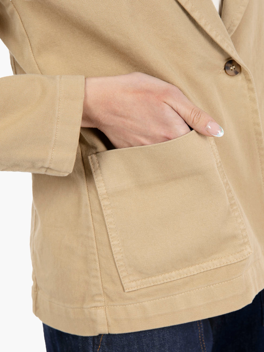 Blazer Tonia in cotone onice