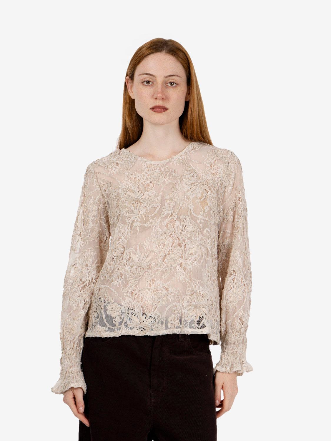White lace blouse
