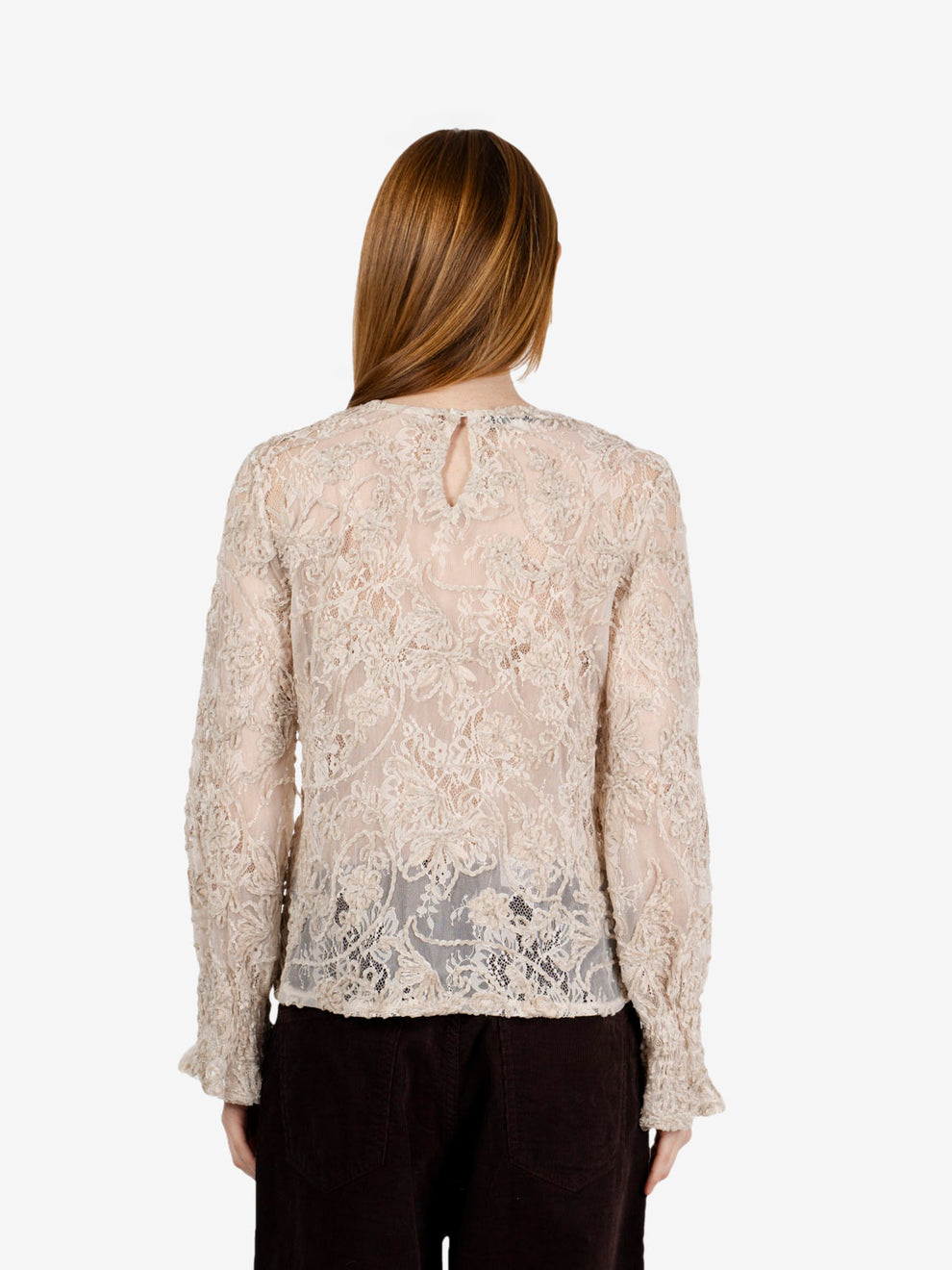 White lace blouse