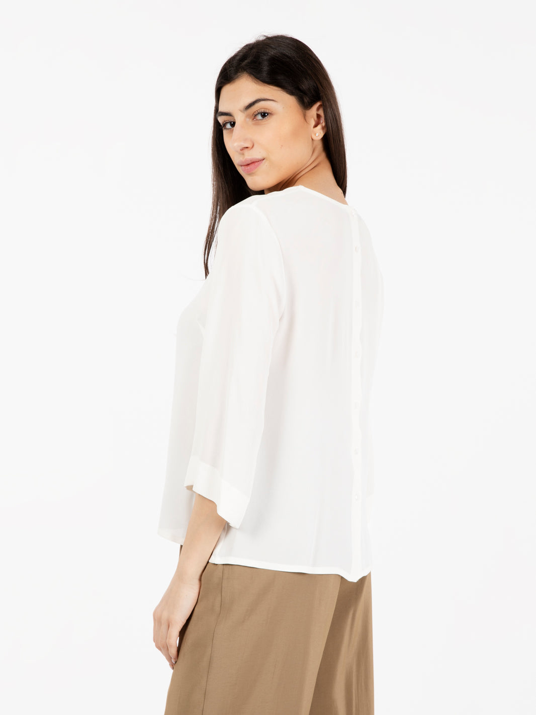 Cream viscose blouse