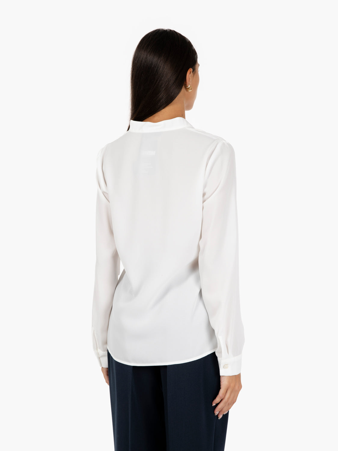 Blusa scollo a V bianca