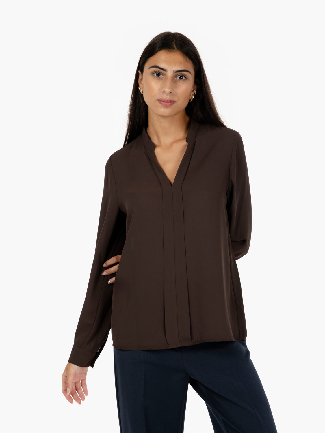 Blusa scollo a V moro