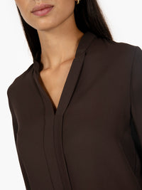 Blusa scollo a V moro