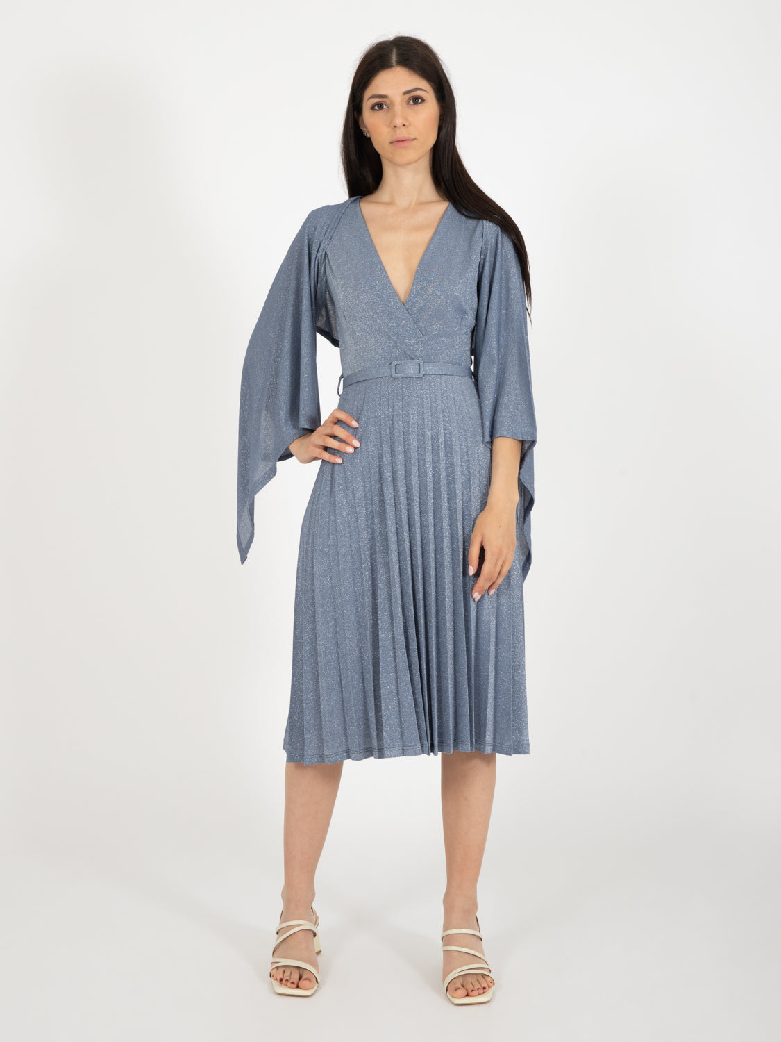 Cobalt / silver lurex bolero