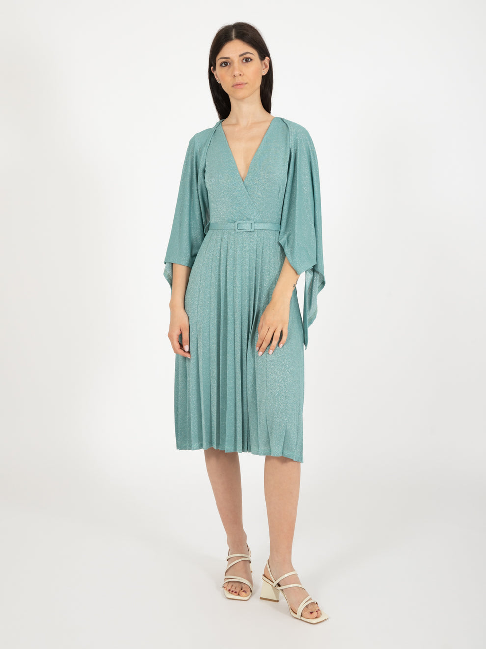 Bolero lurex shrug fern / silver